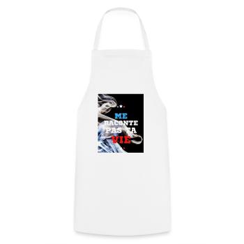ta vie - Tablier de cuisine - blanc - Devant - AI Model Male 185 dark (185cm)