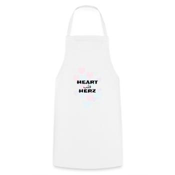 J’aime les vêtements / Cœurs - Tablier de cuisine - blanc - Devant - AI Model Male 185 dark (185cm)