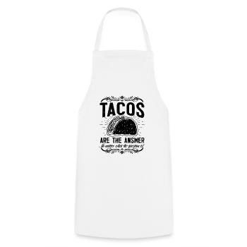Cheat Day Burrito Burger Restauration rapide Pizza - Tablier de cuisine - blanc - Devant - AI Model Male 185 dark (185cm)