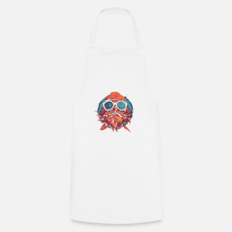 hipster fish 8 - Tablier de cuisine - blanc