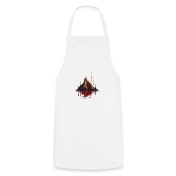 SURREAL - Cooking Apron - white - Front - AI Model Male 185 dark (185cm)