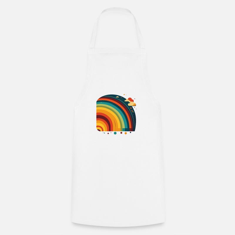 REGENBOGEN - Kochschürze - Weiß
