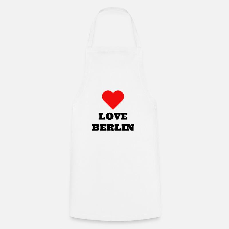 LOVE BERLIN - Cooking Apron - white