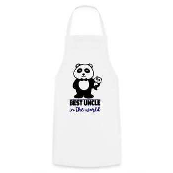 Best Uncle in the World - Cooking Apron - white - Front - AI Model Male 185 dark (185cm)