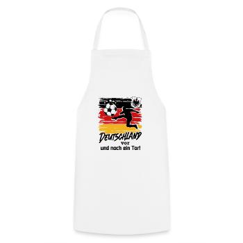 Fußball Deutschland Fussball Fan Noch ein Tor - Kochschürze - Weiß - Vorne - AI Model Male 185 dark (185cm)