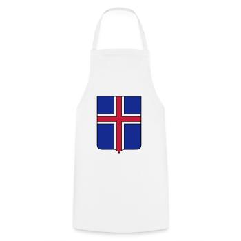 iceland - Cooking Apron - white - Front - AI Model Male 185 dark (185cm)