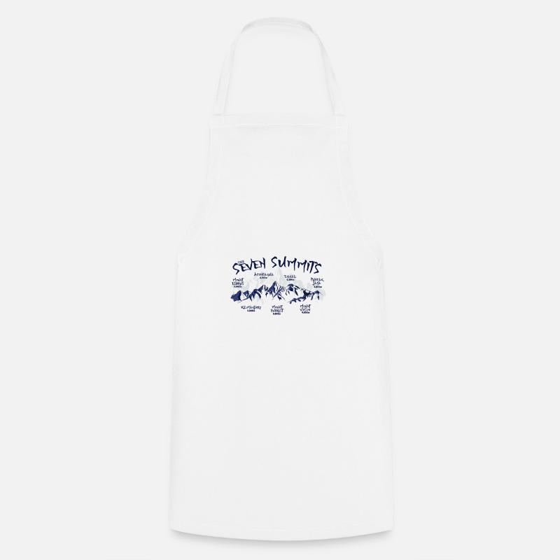 The Seven Summits - Cooking Apron - white