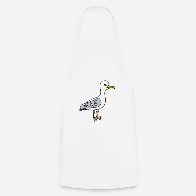 seagull - Cooking Apron - white