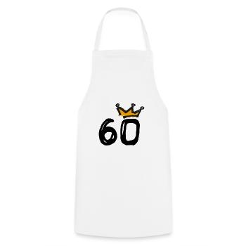60e anniversaire Krone - Tablier de cuisine - blanc - Devant - AI Model Male 185 dark (185cm)
