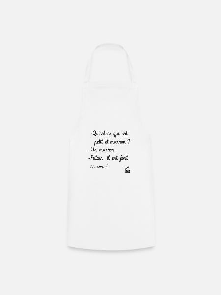 Kaameløtt - Réplique Culte - Citation Drôle - Tablier de cuisine - blanc