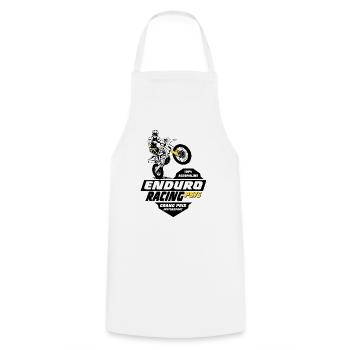 Enduro Offroad - Cooking Apron - white - Front - AI Model Male 185 dark (185cm)