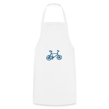 Bicycle - Cooking Apron - white - Front - AI Model Male 185 dark (185cm)