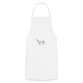 Ant - drawing - Cooking Apron - white - Front - AI Model Male 185 dark (185cm)