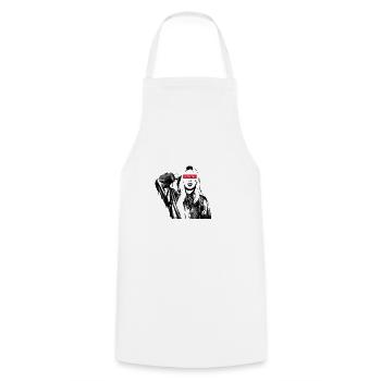 Love Me - Liebe Mich - Frau - Mädchen - Graffiti - Kochschürze - Weiß - Vorne - AI Model Male 185 dark (185cm)