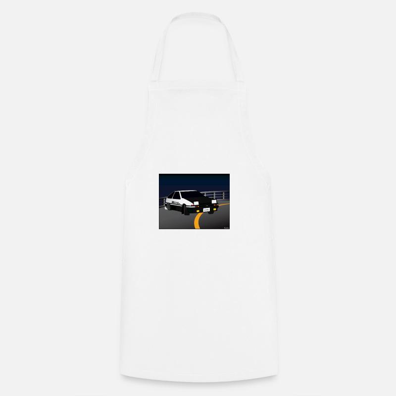 Initial D Dérive Akina - Tablier de cuisine - blanc