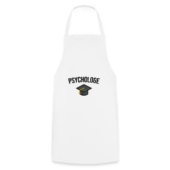 Psychologe Studium Abschluss - Kochschürze - Weiß - Vorne - AI Model Male 185 dark (185cm)