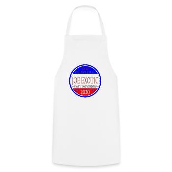 Joe Exotic Tiger President USA 2020 - Cooking Apron - white - Front - AI Model Male 185 dark (185cm)