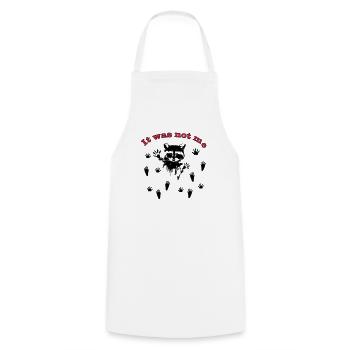 Raton laveur / raton laveur - Tablier de cuisine - blanc - Devant - AI Model Male 185 dark (185cm)