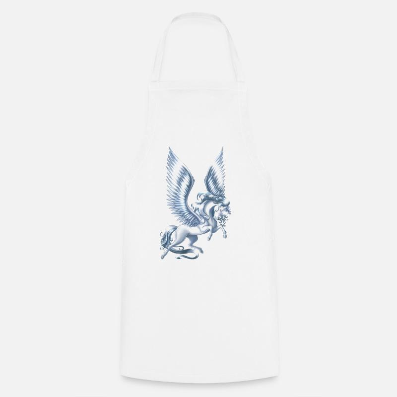 Pegasus Floating - Cooking Apron - white