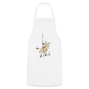 Aventureux Capricorne - Alpinistes - Tablier de cuisine - blanc - Devant - AI Model Male 185 dark (185cm)