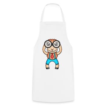 Télescope Astronomie Astronome Moutons - Tablier de cuisine - blanc - Devant - AI Model Male 185 dark (185cm)