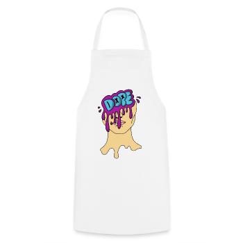 D.o.p.e Leaky Portrait - Cooking Apron - white - Front - AI Model Male 185 dark (185cm)