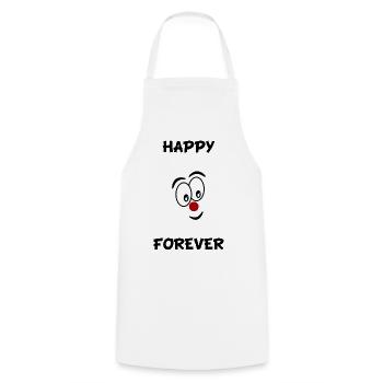 HUMOR. QUOTATION. MESSAGE. RETIREMENT. ANNIVERSARY. - Cooking Apron - white - Front - AI Model Male 185 dark (185cm)