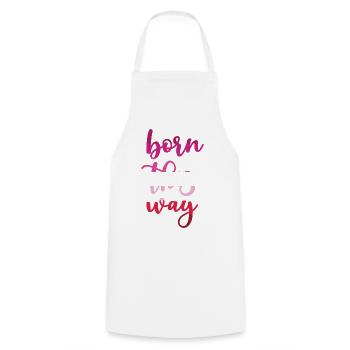 Pride Month - Born This Way - Cooking Apron - white - Front - AI Model Male 185 dark (185cm)