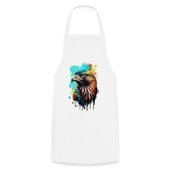 Faucon coloré - Faucon coloré - Autour des palombes - Tablier de cuisine - blanc - Devant - AI Model Male 185 dark (185cm)