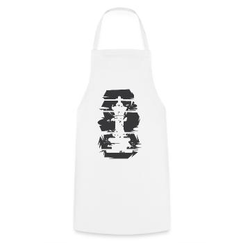 Chess King Club utilisé Look Illustration joueur - Tablier de cuisine - blanc - Devant - AI Model Male 185 dark (185cm)