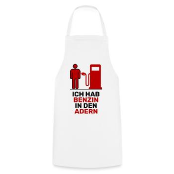 Gasoline Statement Refueling Gas Station Energy Storage - Cooking Apron - white - Front - AI Model Male 185 dark (185cm)