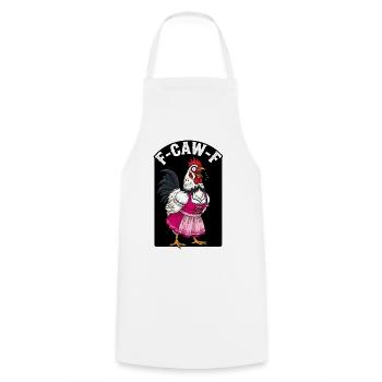 F-CAW-F Chicken Fun Shirt | Lustiges Geschenk - Kochschürze - Weiß - Vorne - AI Model Male 185 dark (185cm)