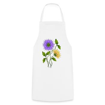Fleur - Tablier de cuisine - blanc - Devant - AI Model Male 185 dark (185cm)