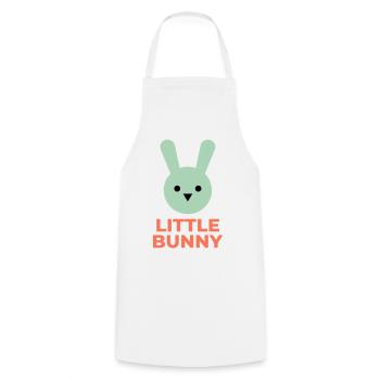 Minze Hase und kleiner Hase Text - Kochschürze - Weiß - Vorne - AI Model Male 185 dark (185cm)