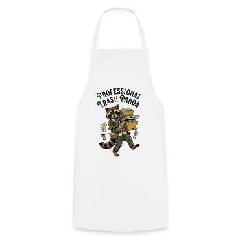 Professional Trash Panda - Cooking Apron - white - Front - AI Model Male 185 dark (185cm)