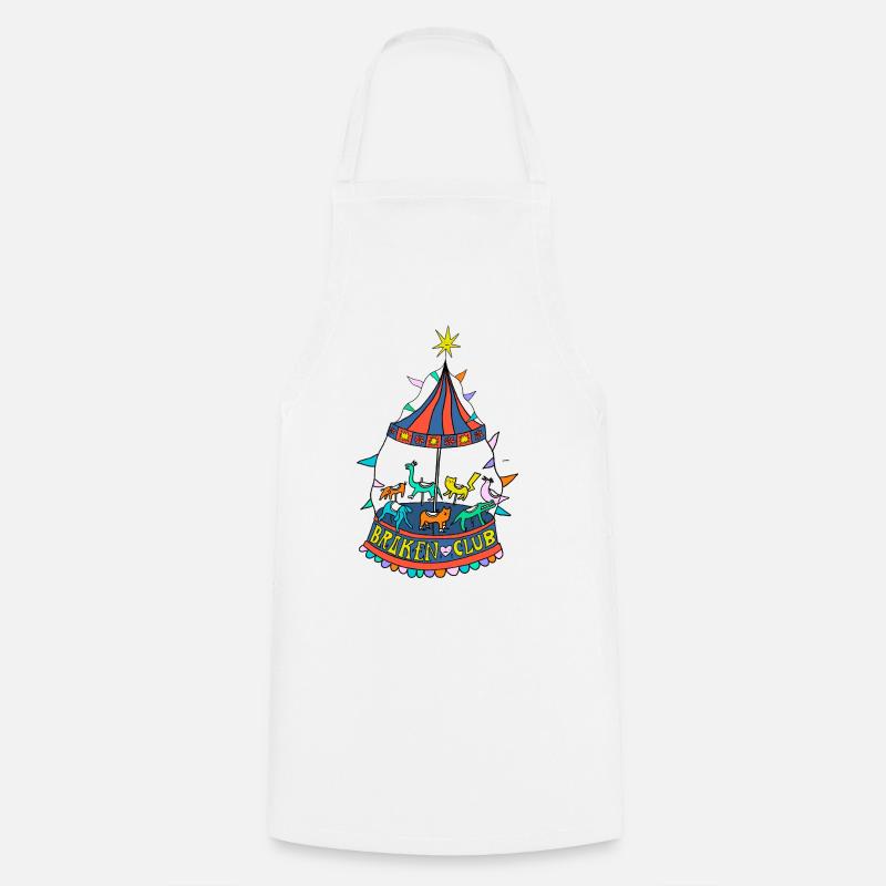Carousel - Cooking Apron - white