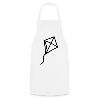 Kite - Cooking Apron - white - Front - AI Model Male 185 dark (185cm)