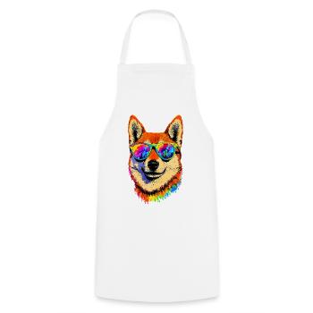 Shiba Inu Dog Japanese Dog Breed Japan Shibas - Cooking Apron - white - Front - AI Model Male 185 dark (185cm)