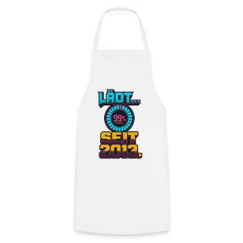 Lädt Seit 2013 Retro Gamer - Kochschürze - Weiß - Vorne - AI Model Male 185 dark (185cm)