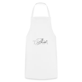Team Bride - Kochschürze - Weiß - Vorne - AI Model Male 185 dark (185cm)
