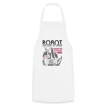 robot2_3c - Kochschürze - Weiß - Vorne - AI Model Male 185 dark (185cm)