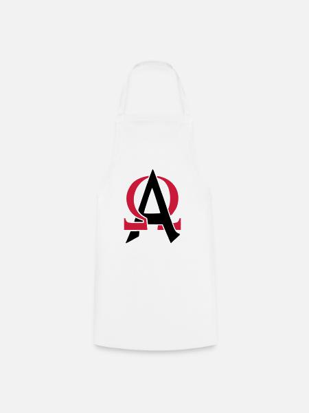 Alpha & Omega - Tablier de cuisine - blanc
