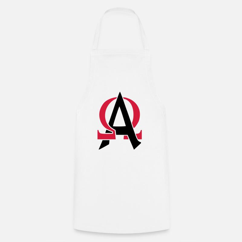 Alpha & Omega - Tablier de cuisine - blanc