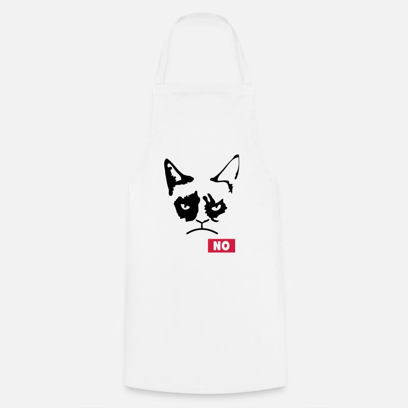 Grumpy Cat - Kochschürze - Weiß