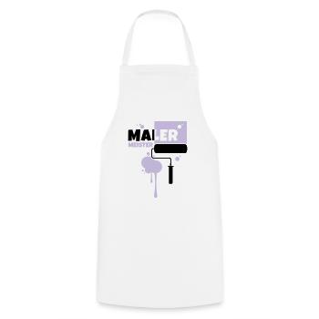 maler beruf malermeister - Kochschürze - Weiß - Vorne - AI Model Male 185 dark (185cm)