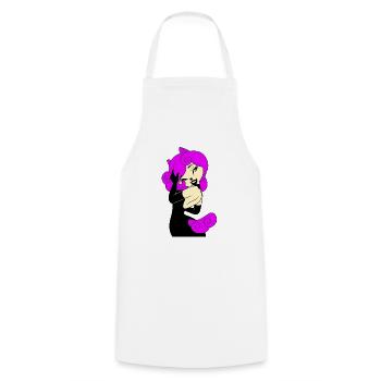 T-Shirt Mädchen Perfekte Pferde Rosa Schwarzes Kleid 2022 - Kochschürze - Weiß - Vorne - AI Model Male 185 dark (185cm)