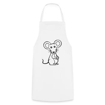 Mouse Mouse Cute Little Rat Rodent Friendly - Cooking Apron - white - Front - AI Model Male 185 dark (185cm)