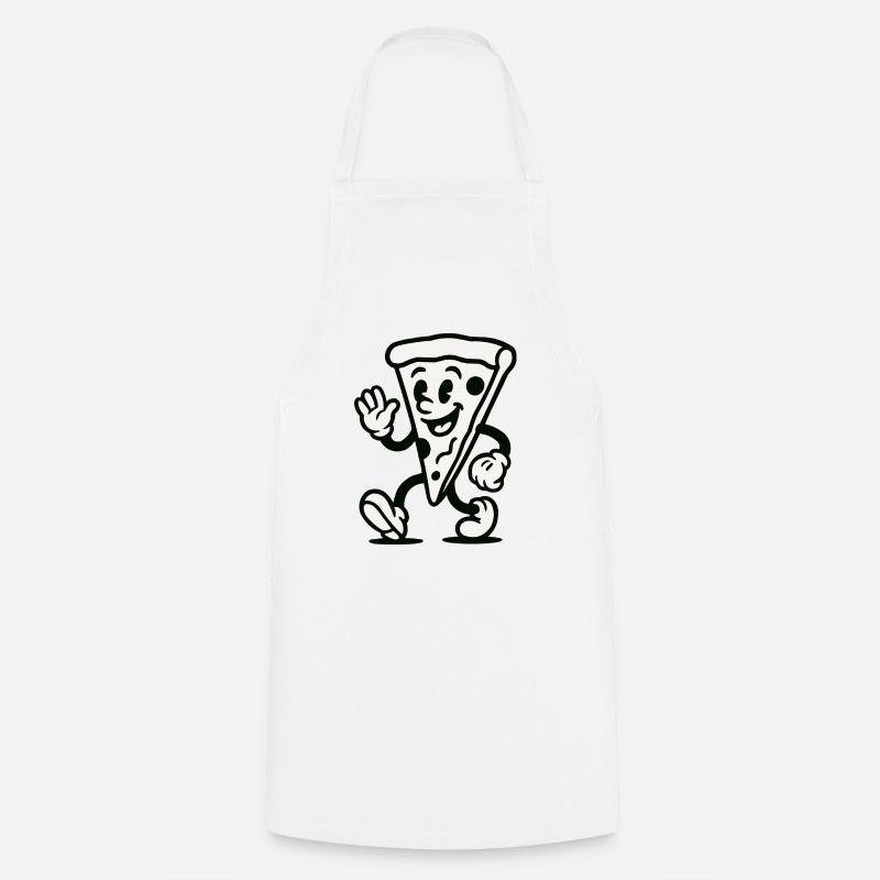 pizza comic - Kochschürze - Weiß