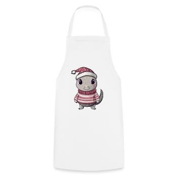 Tatous de Noël - Tablier de cuisine - blanc - Devant - AI Model Male 185 dark (185cm)