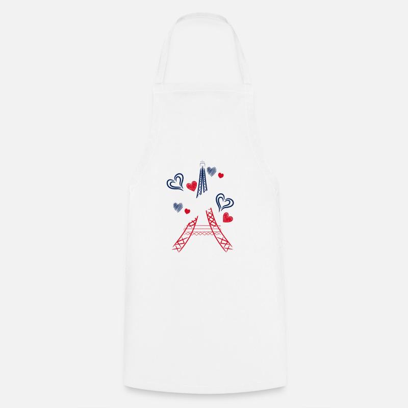 Tour Eiffel - Tablier de cuisine - blanc